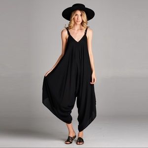 Love Kuza Oversized V-Neck Jumpsuit